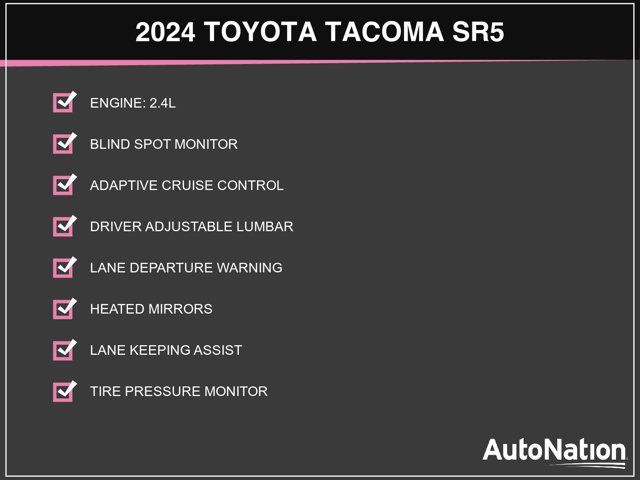Certified 2024 Toyota Tacoma SR5 w/ SR5 Upgrade Package RWD image 3