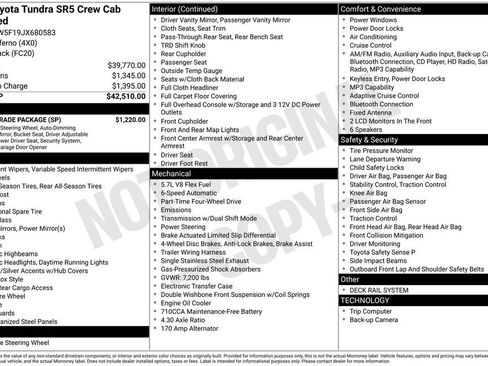 Used 2018 Toyota Tundra SR5 w/ SR5 Upgrade Package image 38