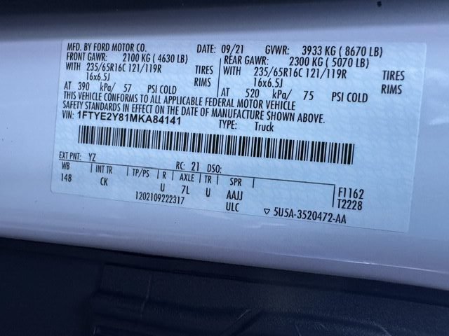 Used 2021 Ford Transit 150 Low Roof AWD image 20