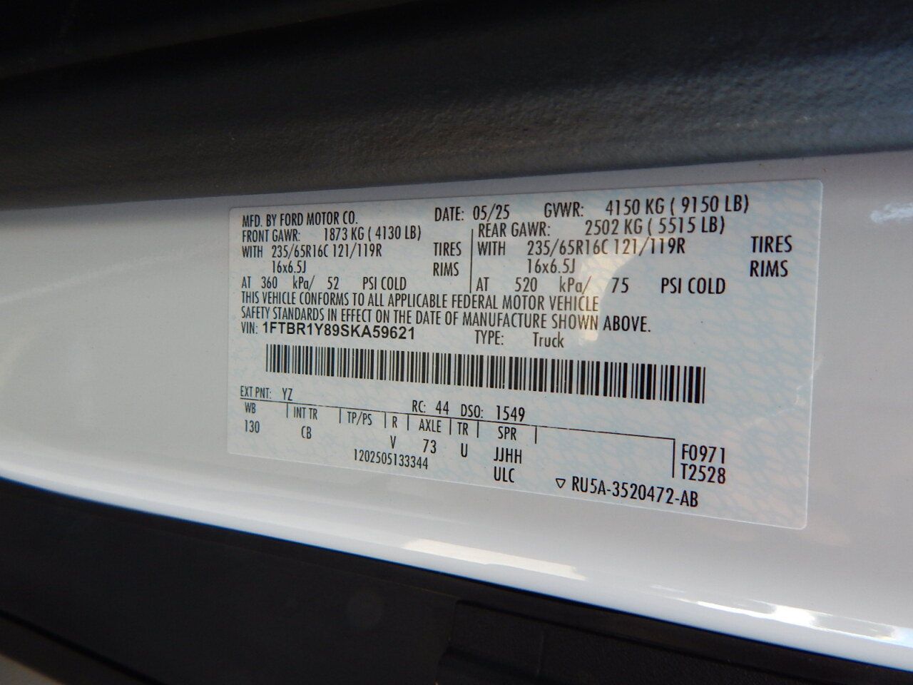 Used 2025 Ford Transit 250 Low Roof w/ Exterior Upgrade Package RWD image 28