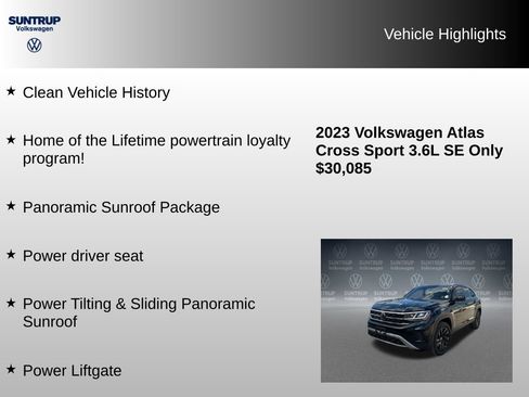 Used 2023 Volkswagen Atlas Cross Sport SE w/ Panoramic Sunroof Package AWD/4WD image 8