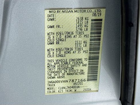 Used 2019 Nissan Frontier SV image 33