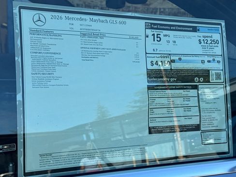 New 2026 Mercedes-Benz Maybach GLS 600 Maybach 600 image 31