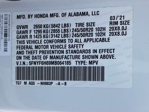 Used 2021 Honda Pilot Touring image 35
