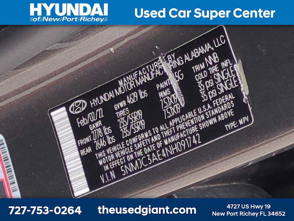 Certified 2022 Hyundai Tucson SEL w/ Convenience + Premium Package FWD image 35
