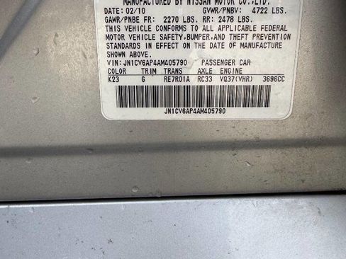 Used 2010 INFINITI G37 Sedan image 4