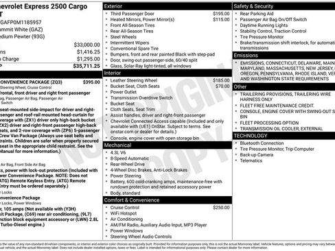 Used 2021 Chevrolet Express 2500 w/ Driver Convenience Package image 17