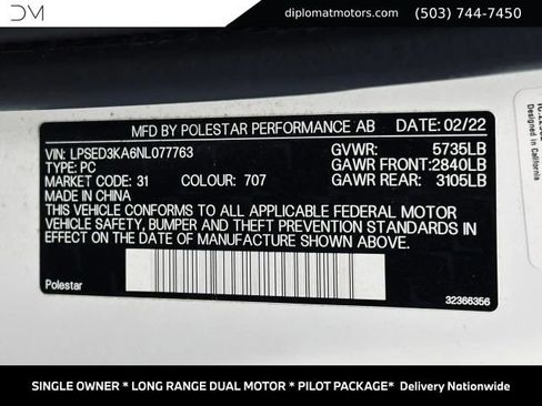 Used 2022 Polestar Polestar 2 w/ Pilot Package AWD/4WD image 46