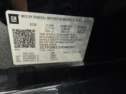 Used 2018 GMC Sierra 1500 SLT w/ SLT Premium Package RWD image 55