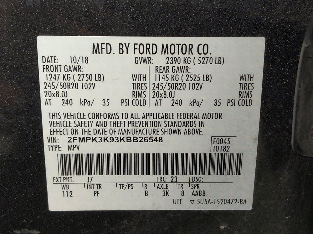 Used 2019 Ford Edge Titanium w/ Equipment Group 301A FWD image 33