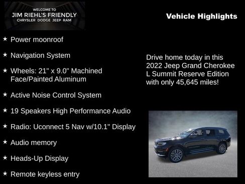 Certified 2022 Jeep Grand Cherokee L Summit AWD/4WD image 5