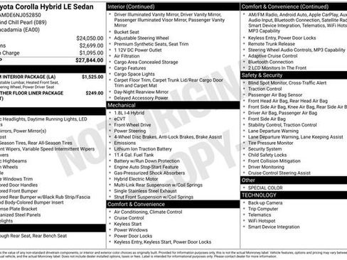 Used 2022 Toyota Corolla LE w/ Premium Interior Package FWD image 36