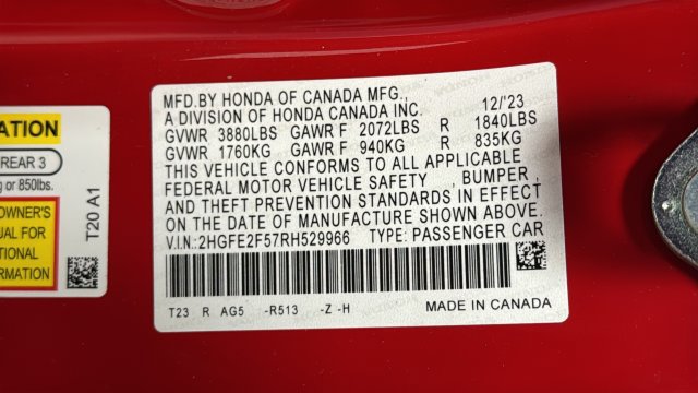 Used 2024 Honda Civic Sport image 25
