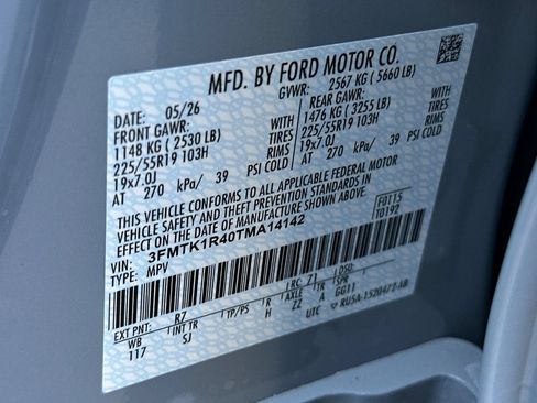New 2026 Ford Mustang Mach-E Select w/ Interior Protection Package RWD image 28