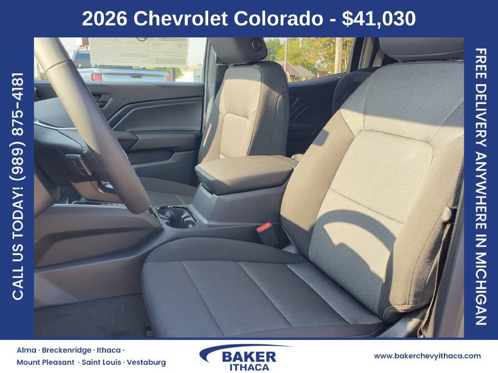 New 2026 Chevrolet Colorado W/T w/ WT Custom Package AWD/4WD image 6