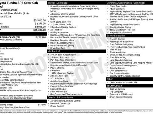 Used 2025 Toyota Tundra SR5 w/ TRD Off-Road Package image 6