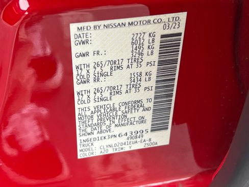 Certified 2023 Nissan Frontier PRO-4X w/ Pro-4X Premium Package image 62