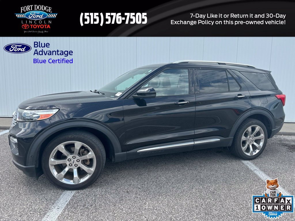 Certified 2020 Ford Explorer Platinum w/ Premium Technology Package AWD/4WD image 1