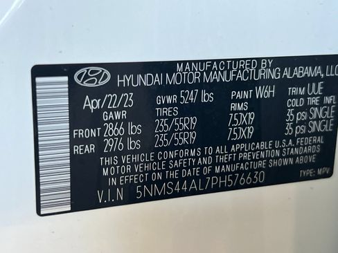 Used 2023 Hyundai Santa Fe Limited w/ Cargo Package FWD image 29