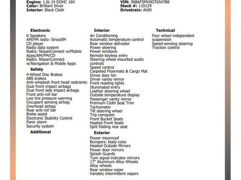 Used 2016 Nissan Juke SV w/ Cold Weather Package image 33