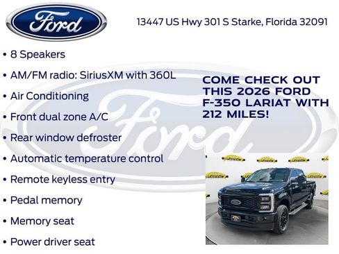Used 2026 Ford F350 Lariat w/ Black Appearance Package image 30