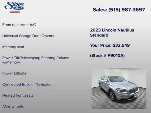 Certified 2023 Lincoln Nautilus AWD w/ Premium Package image 16