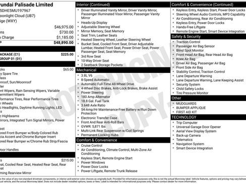 Used 2021 Hyundai Palisade Limited w/ Cargo Package image 34