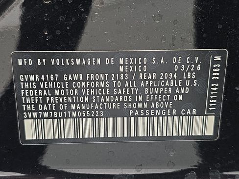 New 2026 Volkswagen Jetta SE FWD image 35