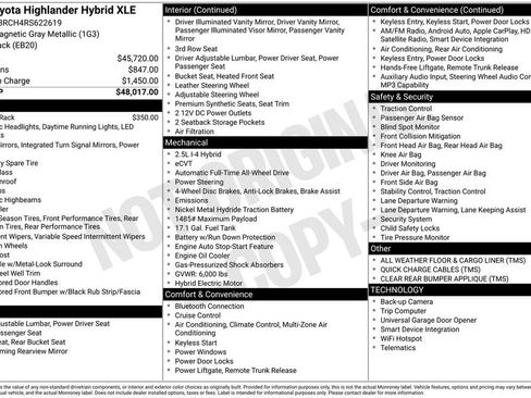 Used 2024 Toyota Highlander XLE AWD/4WD image 2