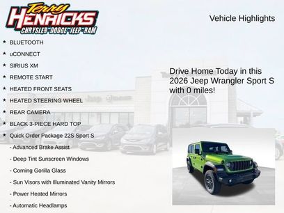New 2026 Jeep Wrangler Unlimited Sport