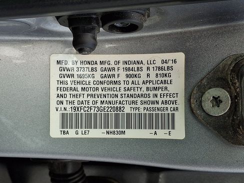 Used 2016 Honda Civic EX image 28