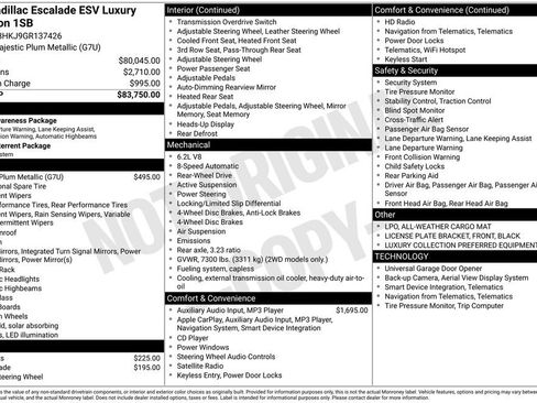 Used 2016 Cadillac Escalade ESV Luxury RWD image 30