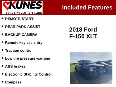Used 2018 Ford F150 XLT w/ Equipment Group 302A Luxury AWD/4WD image 2