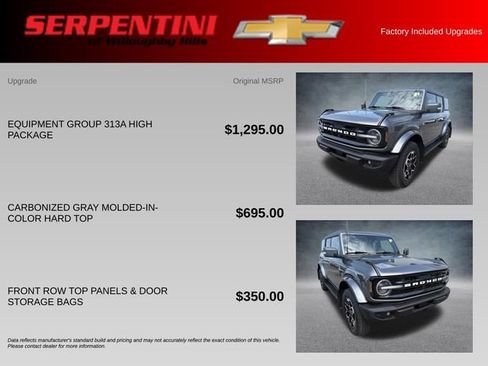 Used 2022 Ford Bronco Outer Banks AWD/4WD image 4