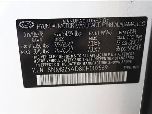 Used 2019 Hyundai Santa Fe SE FWD image 15
