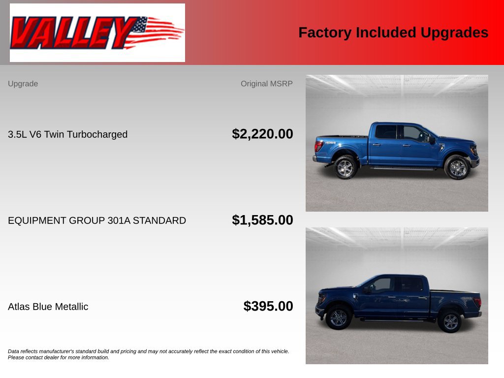 Used 2025 Ford F150 XLT w/ Equipment Group 301A Standard AWD/4WD image 6