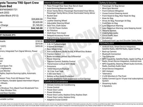 Used 2025 Toyota Tacoma TRD Sport RWD image 16