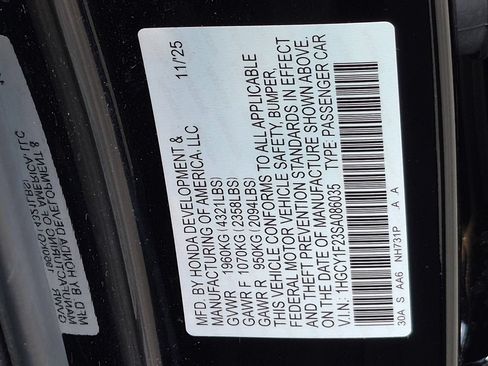 Used 2025 Honda Accord LX image 35