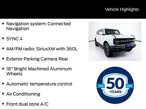 Certified 2025 Ford Bronco Outer Banks AWD/4WD image 11
