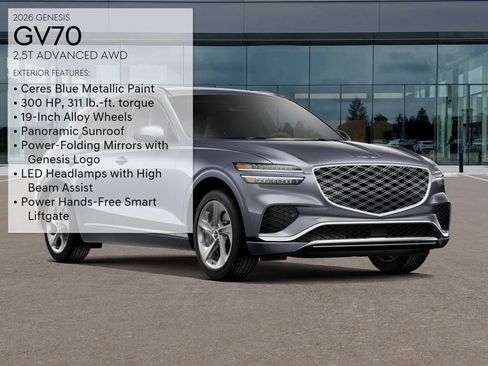 New 2026 Genesis GV70 2.5T Advanced AWD/4WD image 3