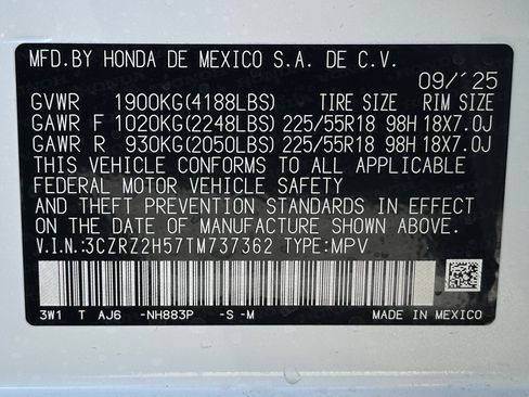 New 2026 Honda HR-V Sport image 20