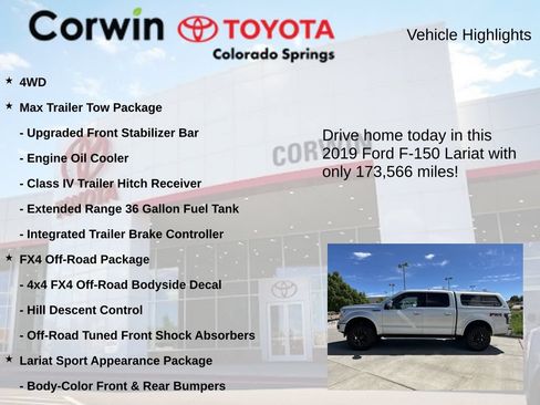 Used 2019 Ford F150 Lariat AWD/4WD image 7