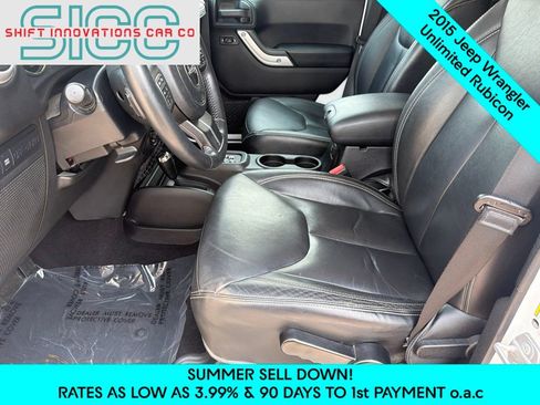 Used 2015 Jeep Wrangler Unlimited Rubicon w/ Connectivity Group AWD/4WD image 14