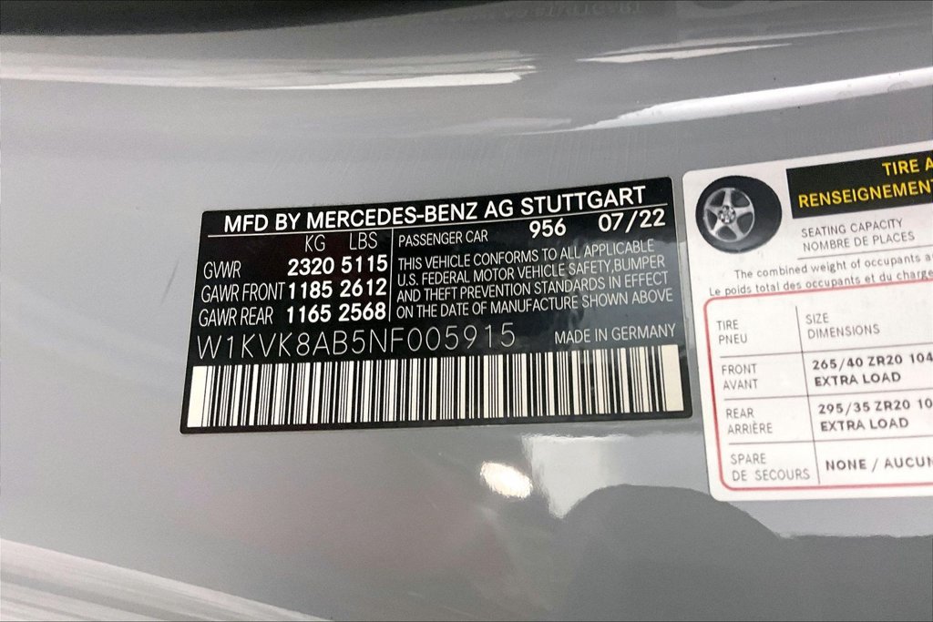 Certified 2022 Mercedes-Benz SL 55 AMG 4MATIC image 25