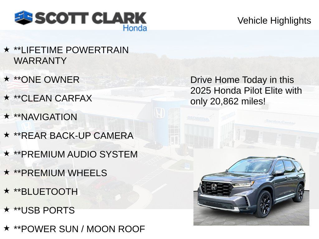 Used 2025 Honda Pilot Elite image 11