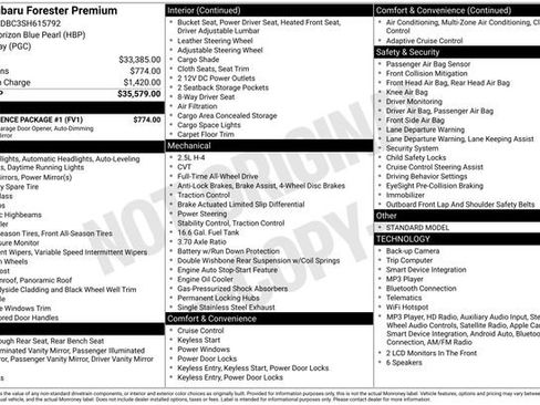 Used 2025 Subaru Forester Premium w/ Convenience Package #1 AWD/4WD image 42