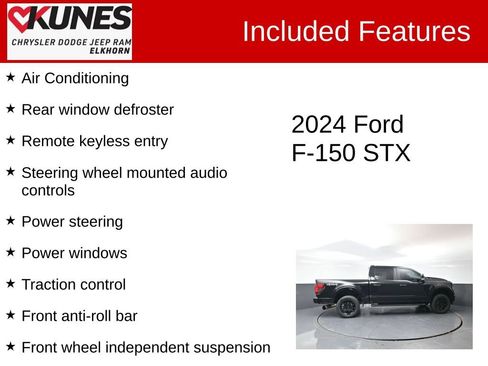 Used 2024 Ford F150 STX w/ STX Black Appearance Package AWD/4WD image 3