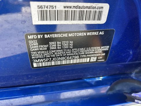 Used 2022 BMW 330e w/ M Sport Package RWD image 10