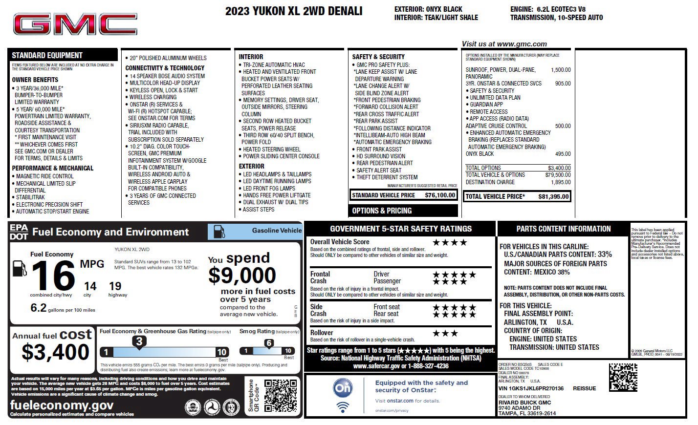 Certified 2023 GMC Yukon XL Denali RWD image 3
