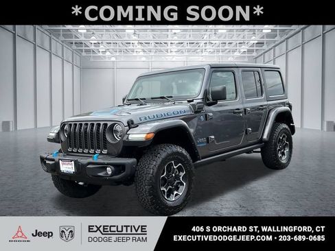 Used 2022 Jeep Wrangler Unlimited Rubicon 4xe AWD/4WD image 1